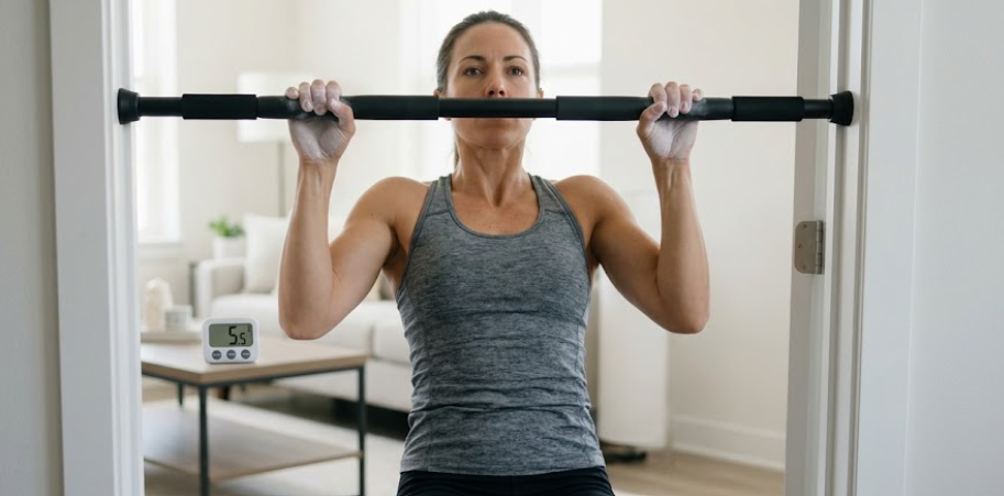 doorway pull-up progression for beginners