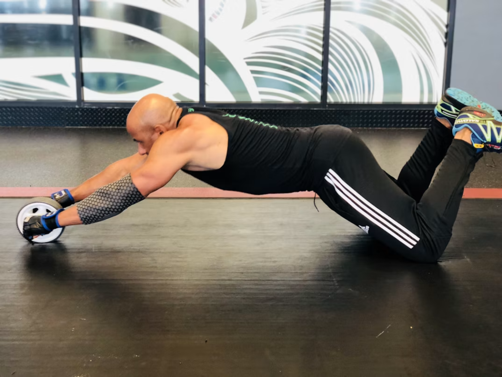 kneeling ab roller rollout progression beginners