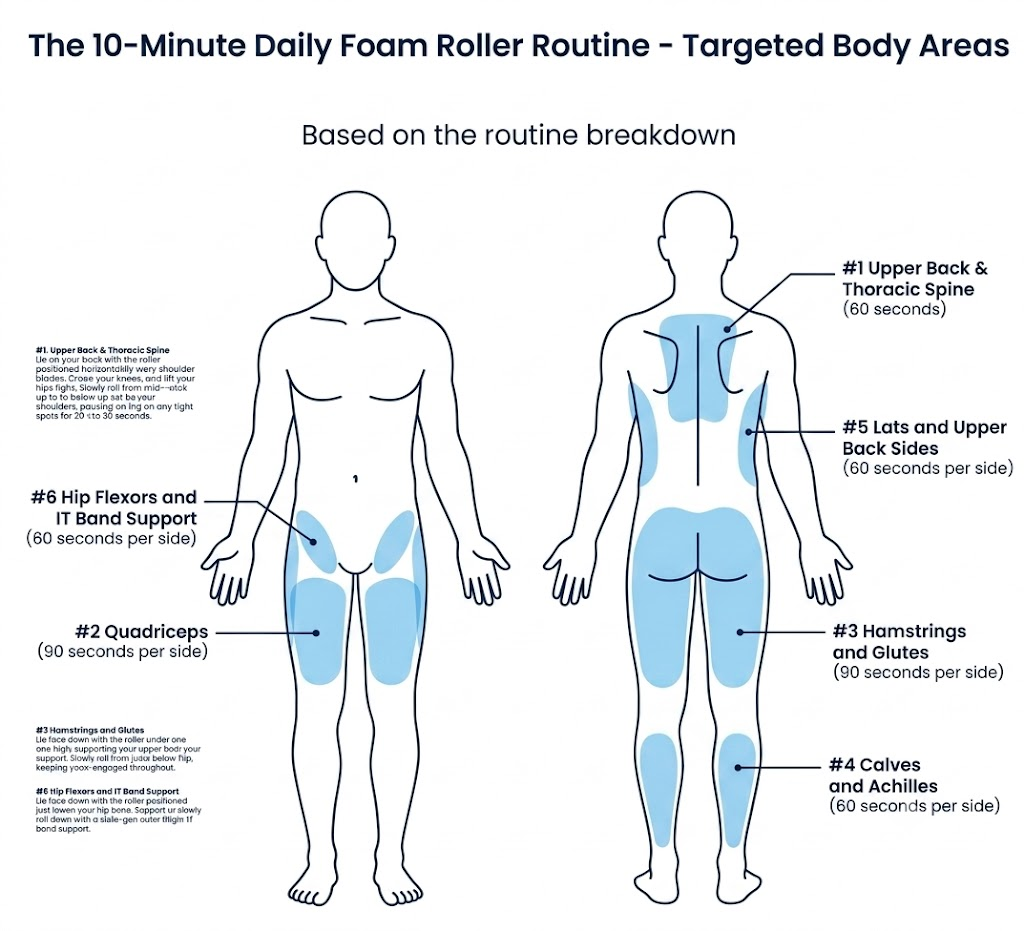 foam roller routine for beginners target muscle areas