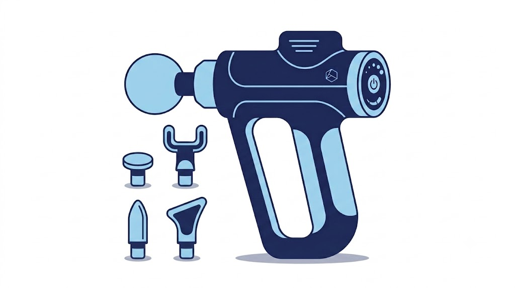 massage gun attachments for sore leg muscles