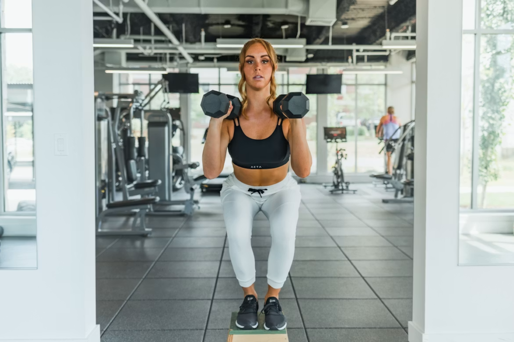 dumbbell squat full body workout compound movement